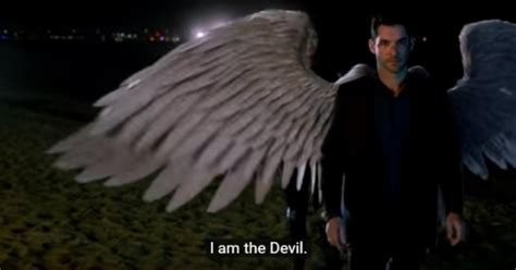 lucifer reveals himself to chloe|lucifer shows chloe his face.